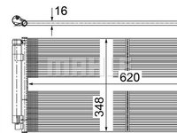 Condensator, climatizare BMW 1 (F20) MAHLE AC 652 000S