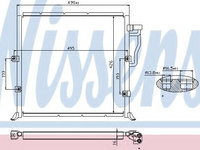 Condensator, climatizare BMW 3 Cabriolet (E36) (1993 - 1999) NISSENS 94157