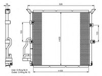 Condensator climatizare BMW 3 (E36) - OEM - MAXGEAR: AC878348 - Cod intern: W02772402 - LIVRARE DIN STOC in 24 ore!!!
