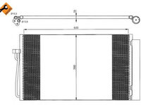 Condensator, climatizare BMW 7 (E65, E66, E67) (2001 - 2009) NRF 35538