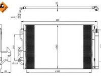 Condensator, climatizare BMW Seria 3 (F30, F35, F80) (2011 - 2016) NRF 35970 piesa NOUA