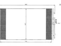 Condensator climatizare CHRYSLER VOYAGER Mk III (RG, RS) - OEM - NRF: NRF35383|35383 - Cod intern: W02234807 - LIVRARE DIN STOC in 24 ore!!!