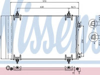 Condensator, climatizare CITROËN BERLINGO (B9) (2008 - 2016) NISSENS 94826