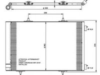 Condensator, climatizare CITROËN C4 CACTUS (2014 - 2016) NRF 35779