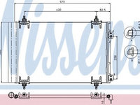 Condensator, climatizare CITROËN C4 Picasso II (2013 - 2016) NISSENS 94826