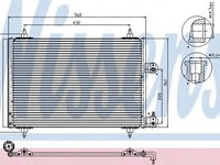 Condensator, climatizare CITROËN C5 I Estate (DE_) (2001 - 2004) NISSENS 94560