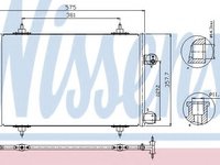 Condensator, climatizare CITROËN C5 III (RD_) (2008 - 2016) NISSENS 940239