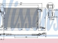Condensator, climatizare CITROËN XSARA cupe (N0) (1998 - 2005) NISSENS 94313