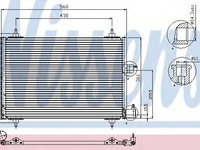 Condensator, climatizare CITROËN XSARA PICASSO (N68) (1999 - 2016) NISSENS 94542