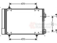 Condensator, climatizare CITROEN BERLINGO (B9) (2008 - 2016) VAN WEZEL 09005231 piesa NOUA