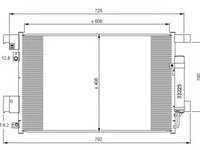 Condensator climatizare CITROEN C-CROSSER (EP_) - OEM - MAXGEAR: AC844866 - Cod intern: W02772509 - LIVRARE DIN STOC in 24 ore!!!