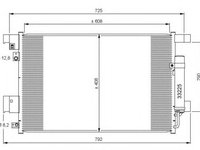 Condensator, climatizare CITROEN C4 AIRCROSS (2010 - 2016) NRF 35872 piesa NOUA