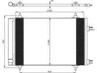 Condensator climatizare CITROEN C4 I (LC_) - OEM - MAXGEAR: AC807922 - Cod intern: W02772467 - LIVRARE DIN STOC in 24 ore!!!