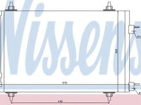 Condensator, climatizare CITROEN C4 Limuzina (2006 - 2016) NISSENS 94758 piesa NOUA