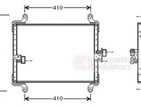 Condensator, climatizare Citroen RELAY bus (230P), FIAT DUCATO caroserie (230L), PEUGEOT BOXER bus (230P) - VAN WEZEL 17005206