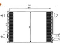 Condensator climatizare (cu uscator) SEAT Altea XL (5P5, 5P8) (An fabricatie 10.2006 - ..., 86 - 211 CP, Diesel, Benzina, Benzina/Etanol, (LPG)) - Cod intern: W20139518 - LIVRARE DIN STOC in 24 ore!!!