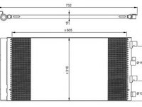 Condensator, climatizare DACIA DUSTER Caroserie (2011 - 2016) NRF 35969 piesa NOUA