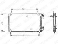 Condensator, climatizare DAEWOO CIELO (KLETN) (1995 - 1997) DELPHI TSP0225413 piesa NOUA