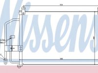 Condensator, climatizare DAEWOO LANOS limuzina (KLAT) (1997 - 2016) NISSENS 94412 piesa NOUA