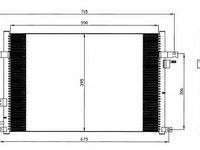 Condensator, climatizare DAEWOO NUBIRA Break (KLAN) (2003 - 2016) NRF 35573 piesa NOUA