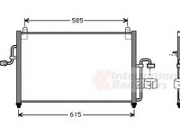 Condensator, climatizare DAEWOO NUBIRA (KLAJ), DAEWOO NUBIRA Break (KLAJ), DAEWOO NUBIRA limuzina (KLAJ) - VAN WEZEL 81005011