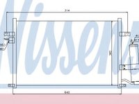 Condensator, climatizare DAEWOO NUBIRA Limuzina (KLAN) (2003 - 2016) NISSENS 94725 piesa NOUA