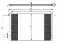 Condensator, climatizare FIAT 500L (199_) (2012 - 2016) NRF 350065