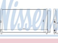 Condensator, climatizare FIAT IDEA (350) (2003 - 2016) NISSENS 94727 piesa NOUA