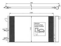 Condensator, climatizare FIAT PANDA Van (169) (2004 - 2016) NRF 35921 piesa NOUA