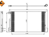 Condensator, climatizare FIAT QUBO (225) (2008 - 2016) NRF 35777