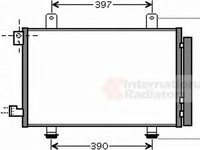 Condensator, climatizare FIAT SEDICI, SUZUKI SX4 (EY, GY), SUZUKI SX4 limuzina (GY) - VAN WEZEL 52005090