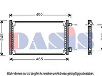 Condensator, climatizare FIAT SEICENTO (187), FIAT SEICENTO Van (187) - AKS DASIS 082330N