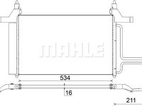 Condensator, climatizare FIAT STILO VAN (192_) MAHLE AC 790 000S