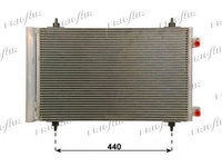Condensator, climatizare FIAT ULYSSE (179AX) (2002 - 2011) FRIGAIR 0803.3033