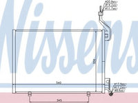 Condensator, climatizare FORD FIESTA VI (2008 - 2016) NISSENS 940107 piesa NOUA