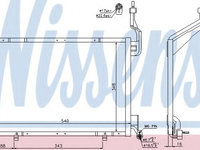 Condensator, climatizare FORD FIESTA VI (2008 - 2016) NISSENS 940287 piesa NOUA
