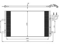 Condensator, climatizare FORD FOCUS II (DA_) (2004 - 2012) NRF 35551