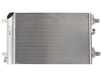 Condensator climatizare Ford GALAXY, 2000-2006, Seat ALHAMBRA, 06.2000-03.2010, VW SHARAN, 03.2000-03.2010 motor 1,9 TDI, 2,0 TDI, 1,8 T/2,0/2,3, 2.8 V6 benzina, full aluminiu brazat, 560 (520)x360x16 mm, cu uscator si filtru integrat