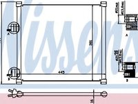 Condensator, climatizare FORD KA (RB) (1996 - 2008) NISSENS 94302 piesa NOUA