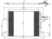 Condensator, climatizare FORD KUGA I (2008 - 2020) NRF 35936