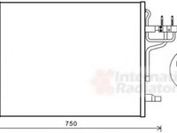 Condensator, climatizare FORD KUGA I, FIAT PANDA (519, 319) - VAN WEZEL 18005483