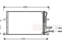 Condensator, climatizare FORD MONDEO (GBP), FORD MONDEO combi (BNP), FORD MONDEO limuzina (GBP) - VAN WEZEL 18005227