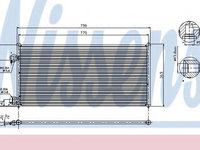 Condensator, climatizare FORD TRANSIT CONNECT (P65_, P70_, P80_) (2002 - 2016) NISSENS 94664
