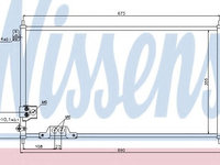 Condensator, climatizare HONDA ACCORD VII Tourer (CM) (2003 - 2008) NISSENS 94788 piesa NOUA