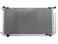 Condensator climatizare Honda CR-V, 07.2002-09.2006, motor 2.0, 110 kw, 2.4, 118 kw benzina, cutie manuala/automata, full aluminiu brazat, 715(665)x380(360)x16 mm, cu uscator si filtru integrat