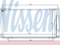 Condensator, climatizare HONDA CR-V III (RE) (2006 - 2012) NISSENS 94772 piesa NOUA