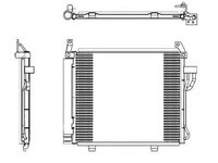 Condensator, climatizare HYUNDAI i10 (PA) (2007 - 2013) NRF 35992 piesa NOUA