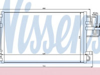 Condensator, climatizare HYUNDAI TUCSON (JM) (2004 - 2010) NISSENS 94801 piesa NOUA
