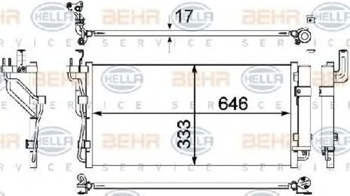 Condensator, climatizare HYUNDAI XG ( XG ) 12