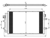 Condensator, climatizare IVECO DAILY V autobasculanta (2011 - 2014) NRF 350083 piesa NOUA